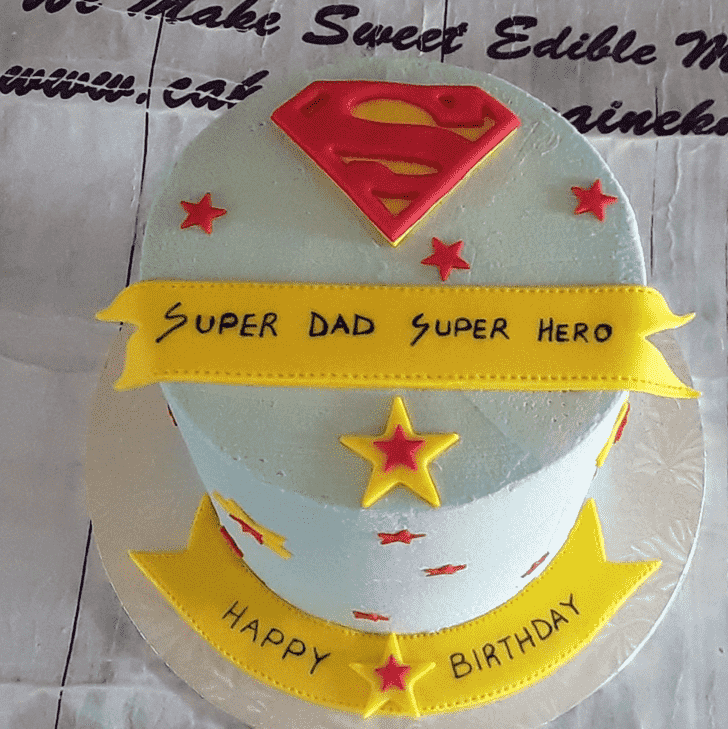 Elegant Superdad Cake