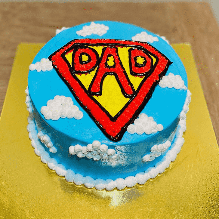 Handsome Superdad Cake