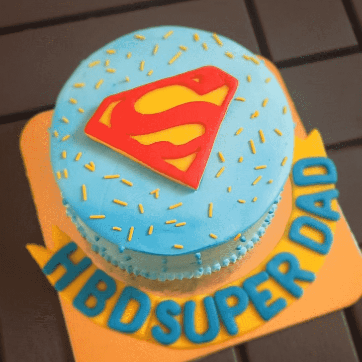 Lovely Superdad Cake Design