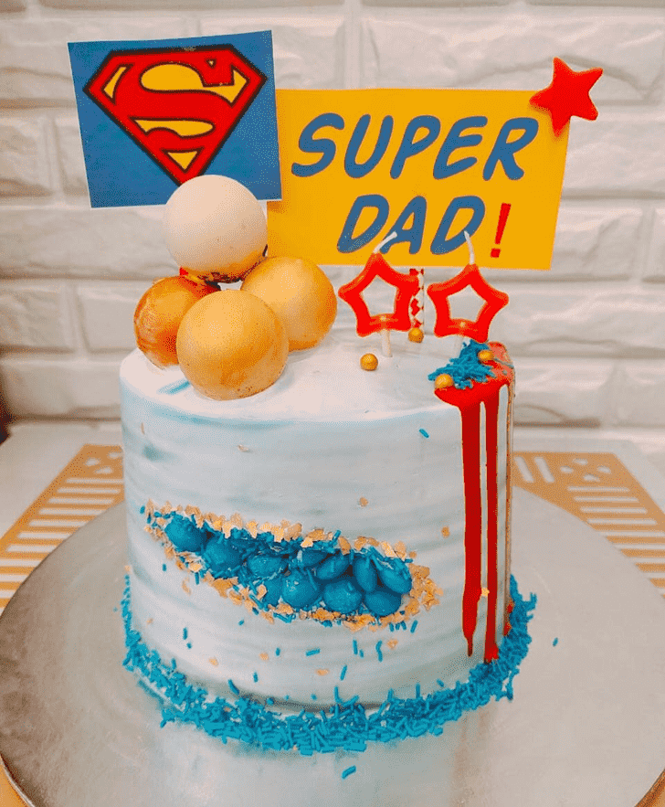 Pretty Superdad Cake