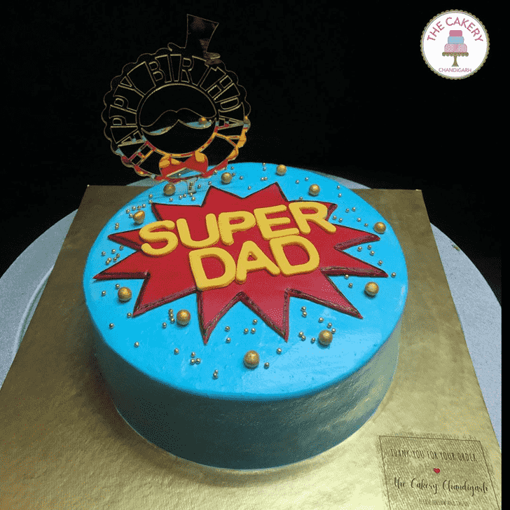 Slightly Superdad Cake