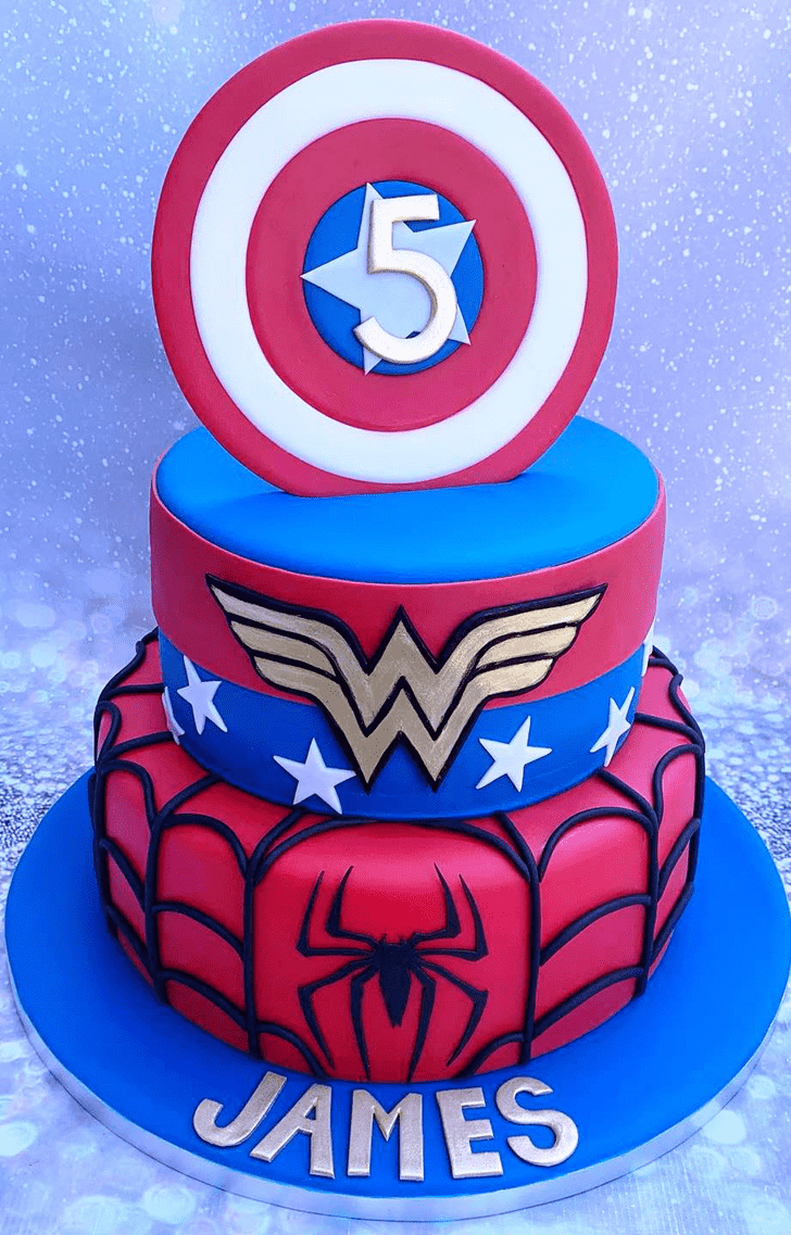 Captivating Superhero Cake