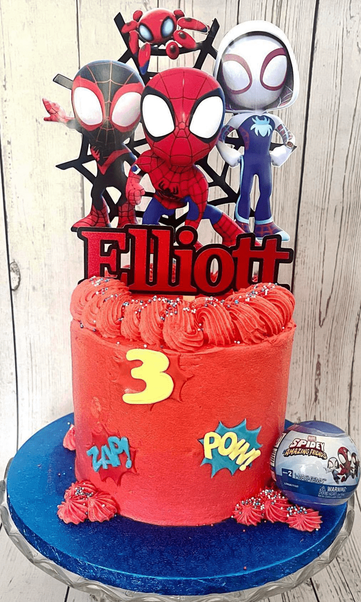 Delightful Superhero Cake