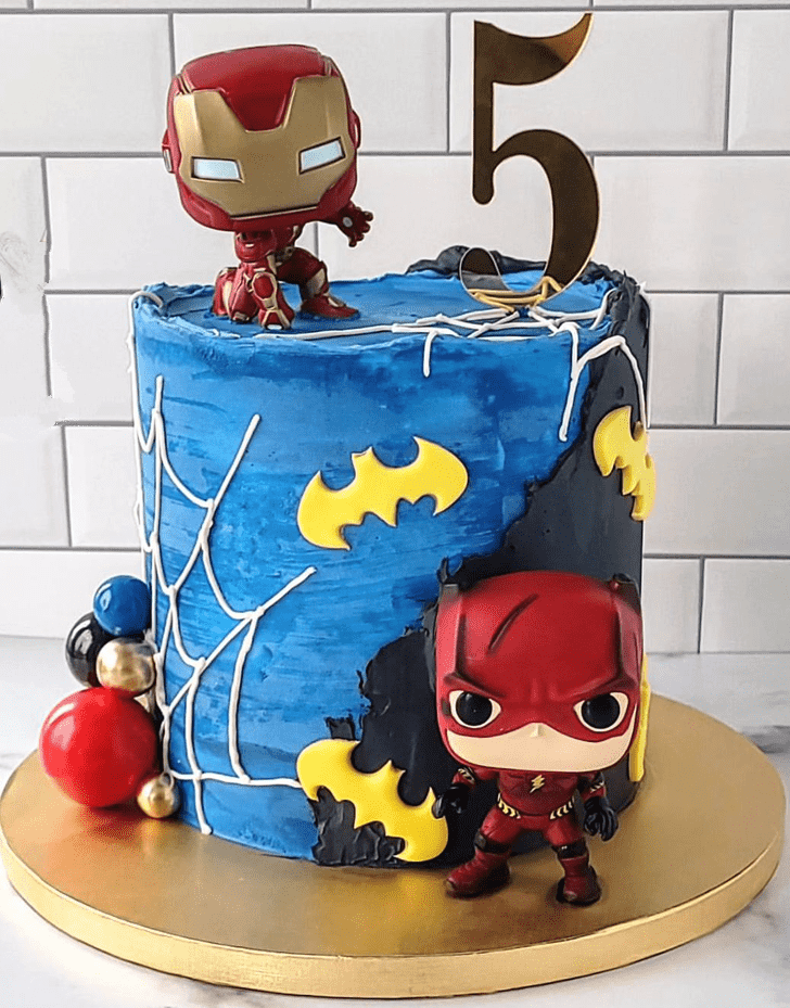 Enticing Superhero Cake