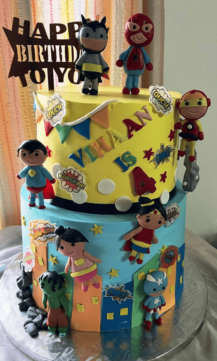 Fetching Superhero Cake