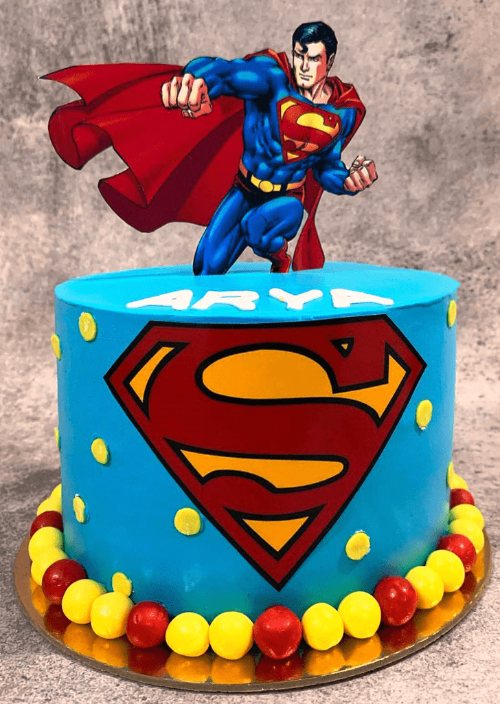 Magnetic Superhero Cake