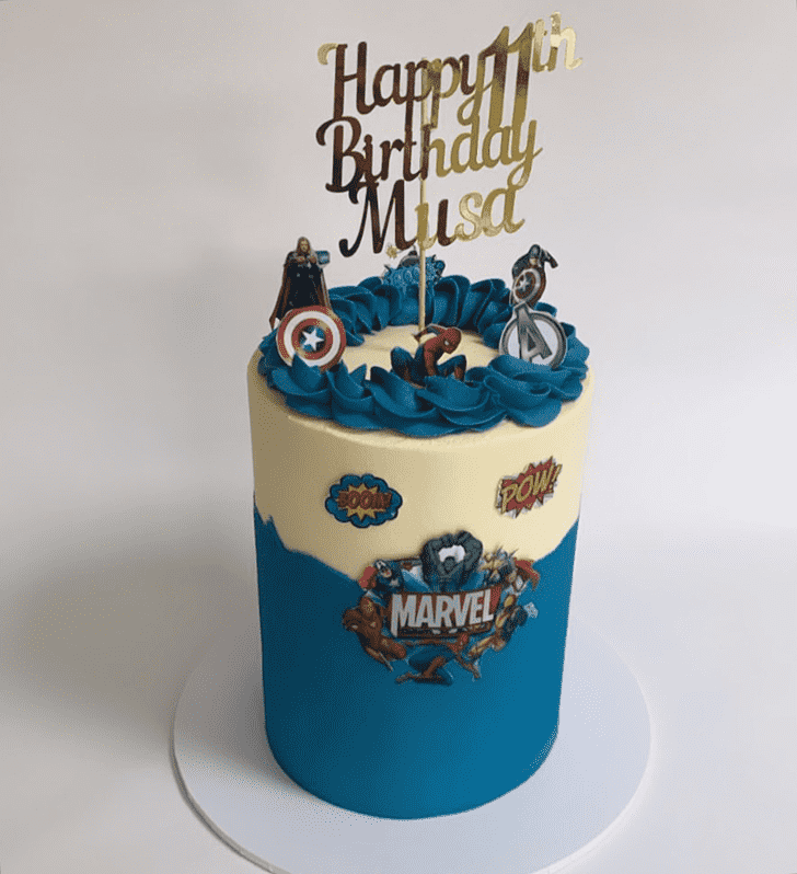 Resplendent Superhero Cake