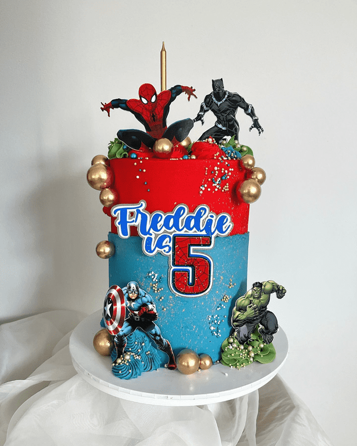 Shapely Superhero Cake