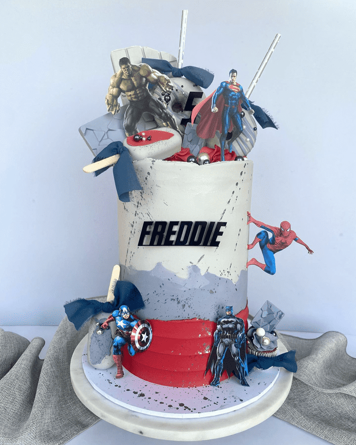 Wonderful Superhero Cake Design