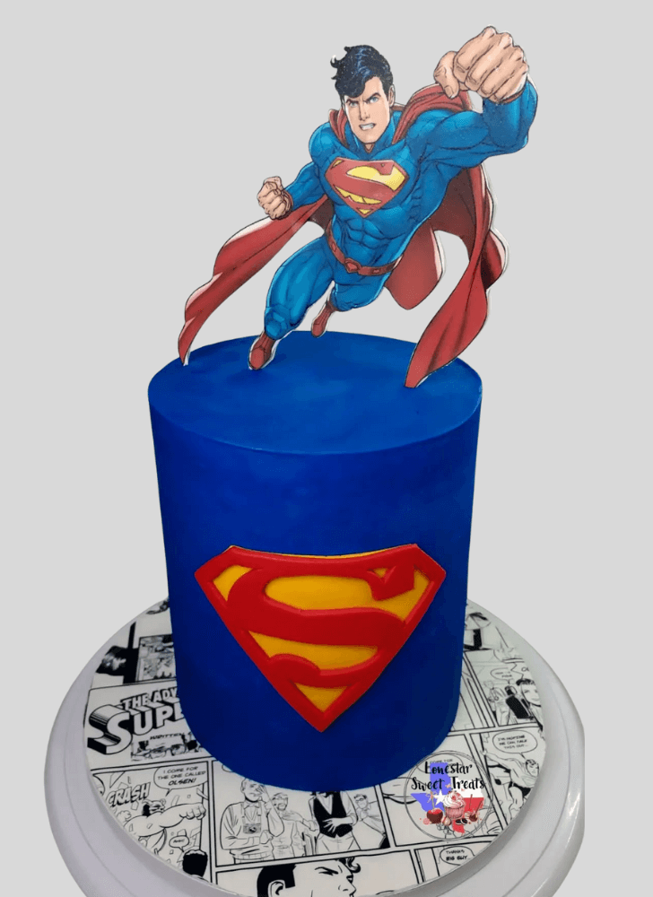 Exquisite Superman Cake