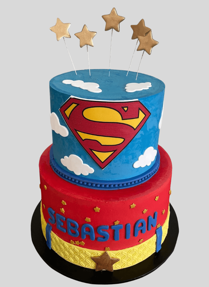 Good Looking Superman Cake