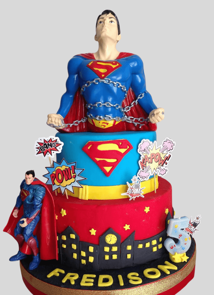 Gorgeous Superman Cake