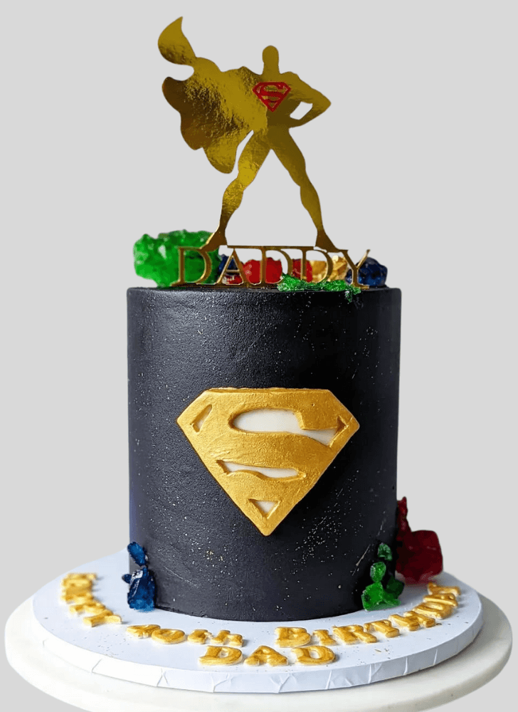 Handsome Superman Cake