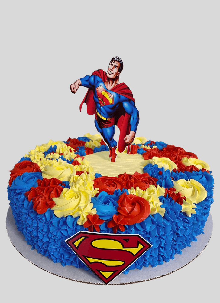 Refined Superman Cake