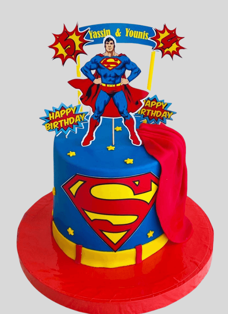 Wonderful Superman Cake Design