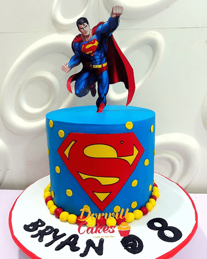 Beauteous Superman Cake