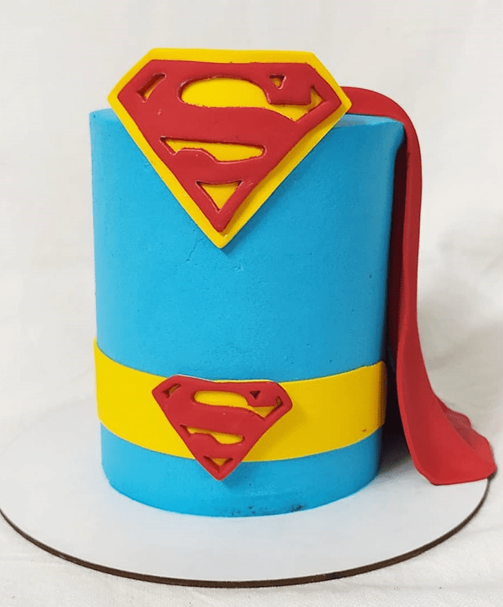 Delicate Superman Cake