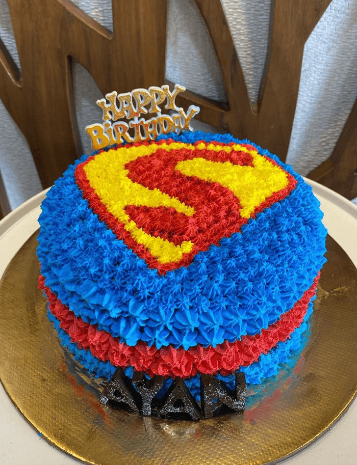 Delightful Superman Cake