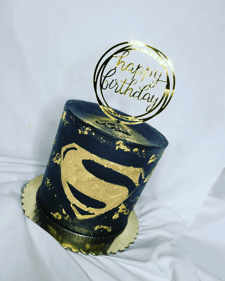 Elegant Superman Cake