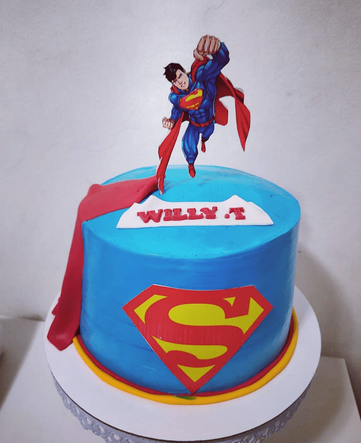Enthralling Superman Cake
