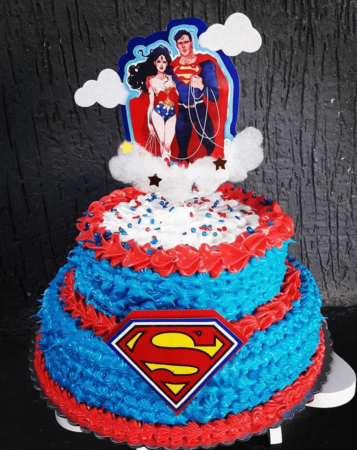 Exquisite Superman Cake
