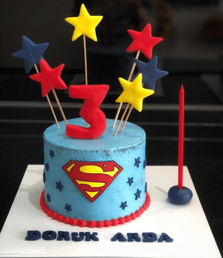 Good Looking Superman Cake