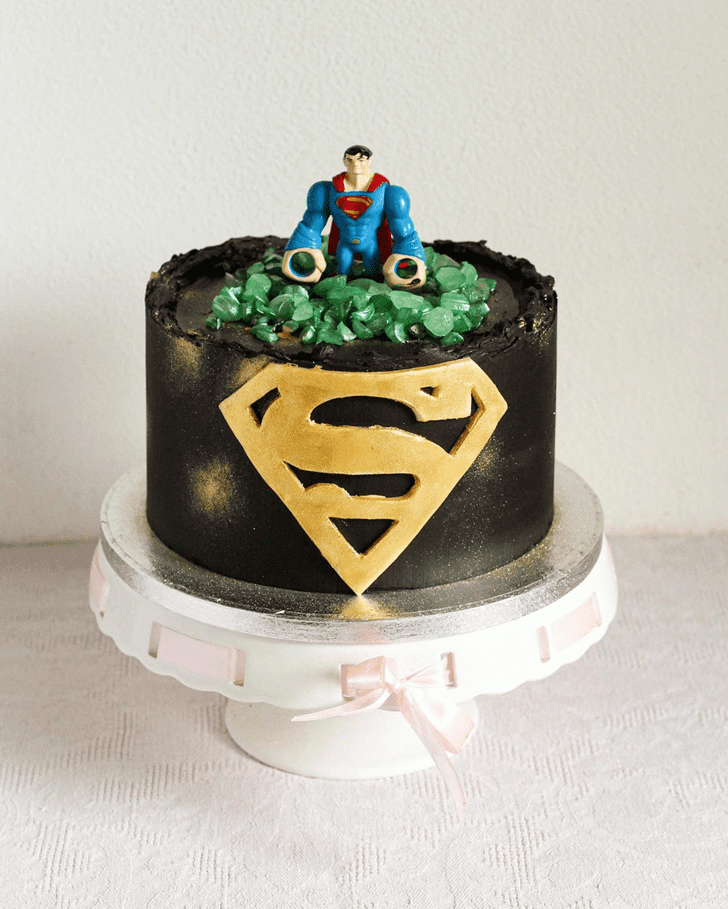Graceful Superman Cake