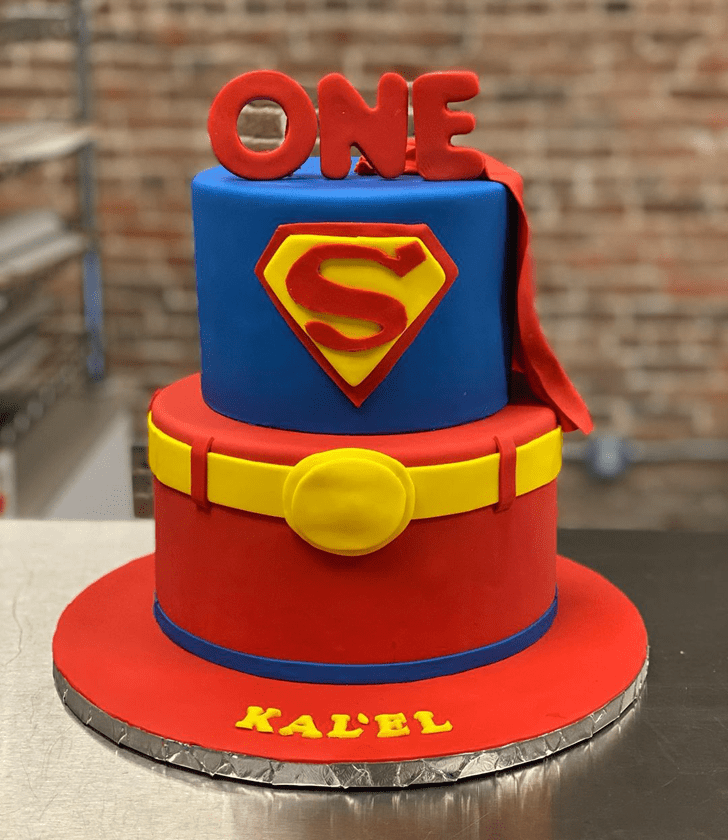 Superman Birthday Cake - Flecks Cakes-mncb.edu.vn