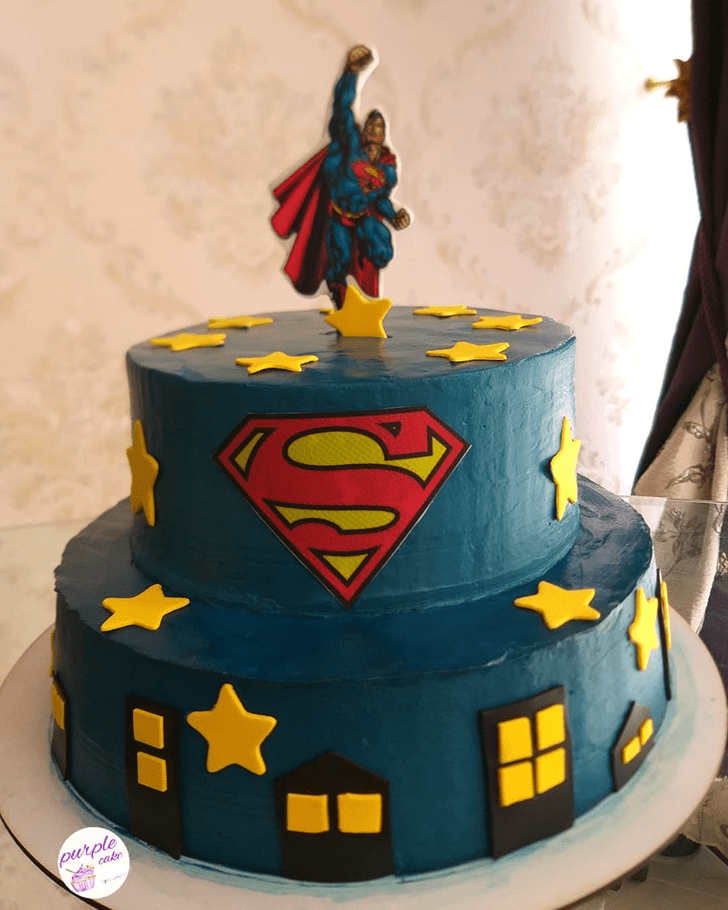 Pretty Superman Cake