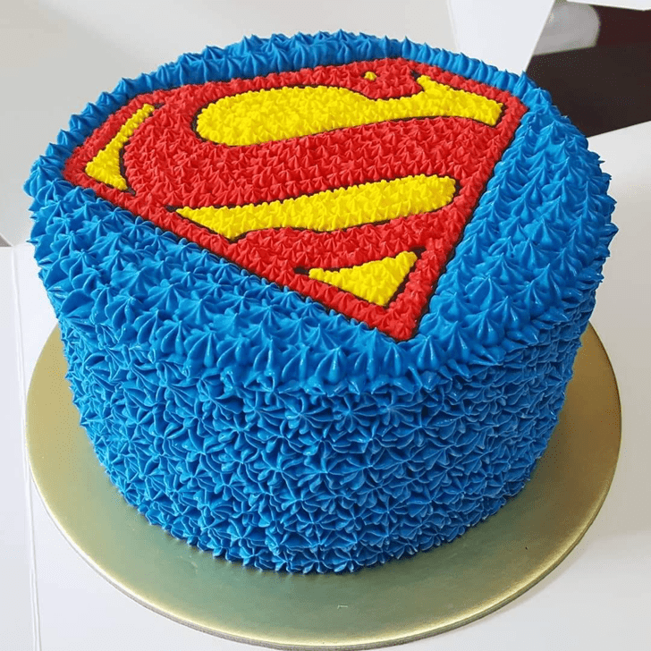 Shapely Superman Cake