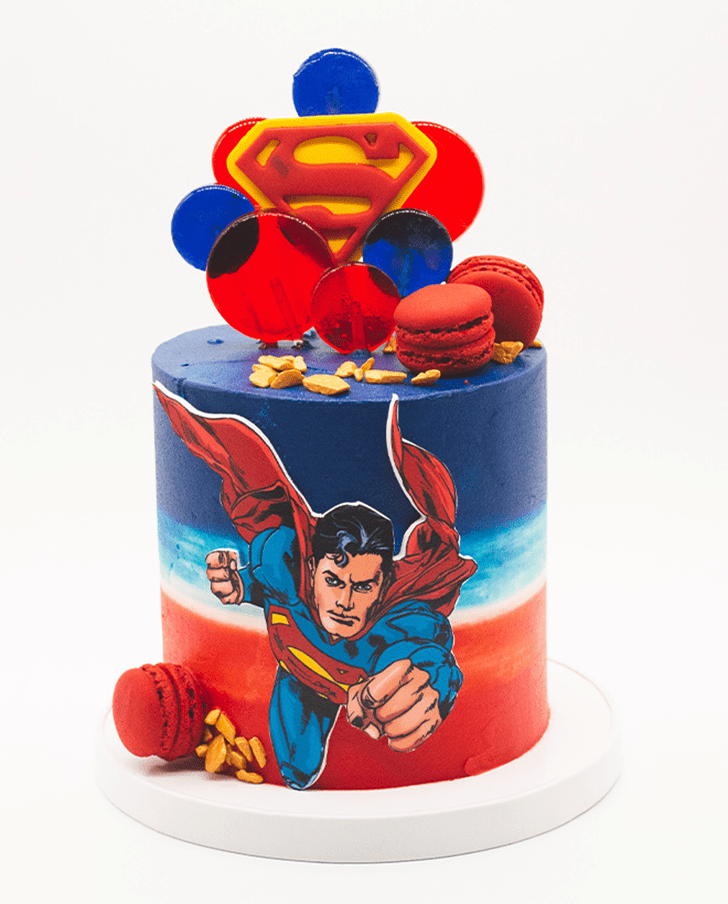 Slightly Superman Cake