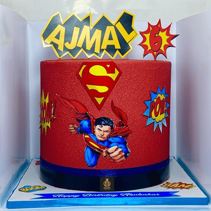 Wonderful Superman Cake Design