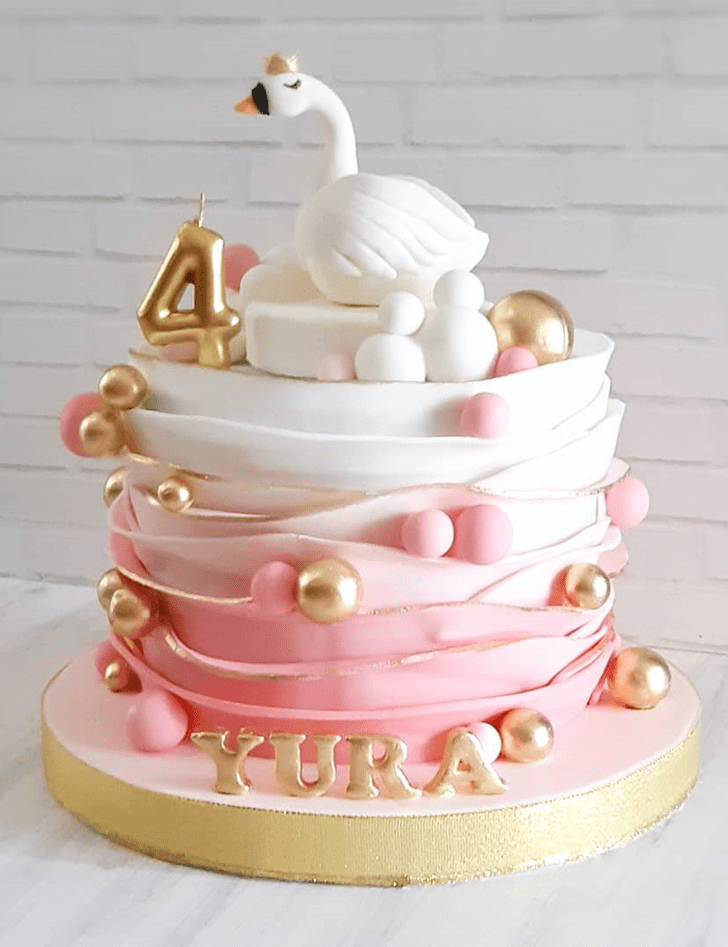 Captivating Swan Cake