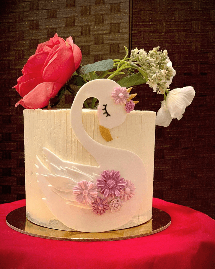 Handsome Swan Cake