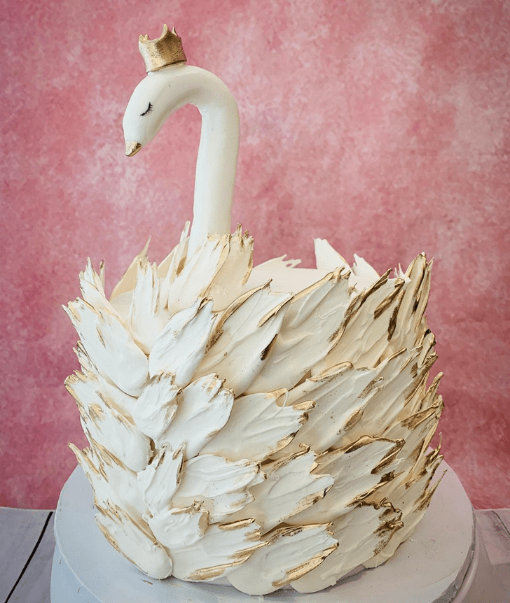 Shapely Swan Cake