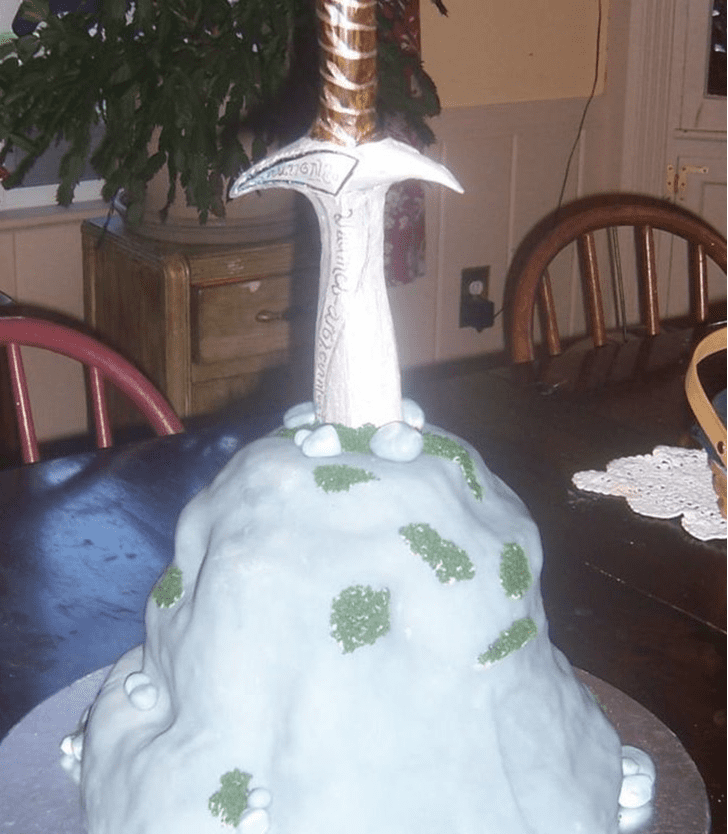 Alluring The Sword in the Stone Cake