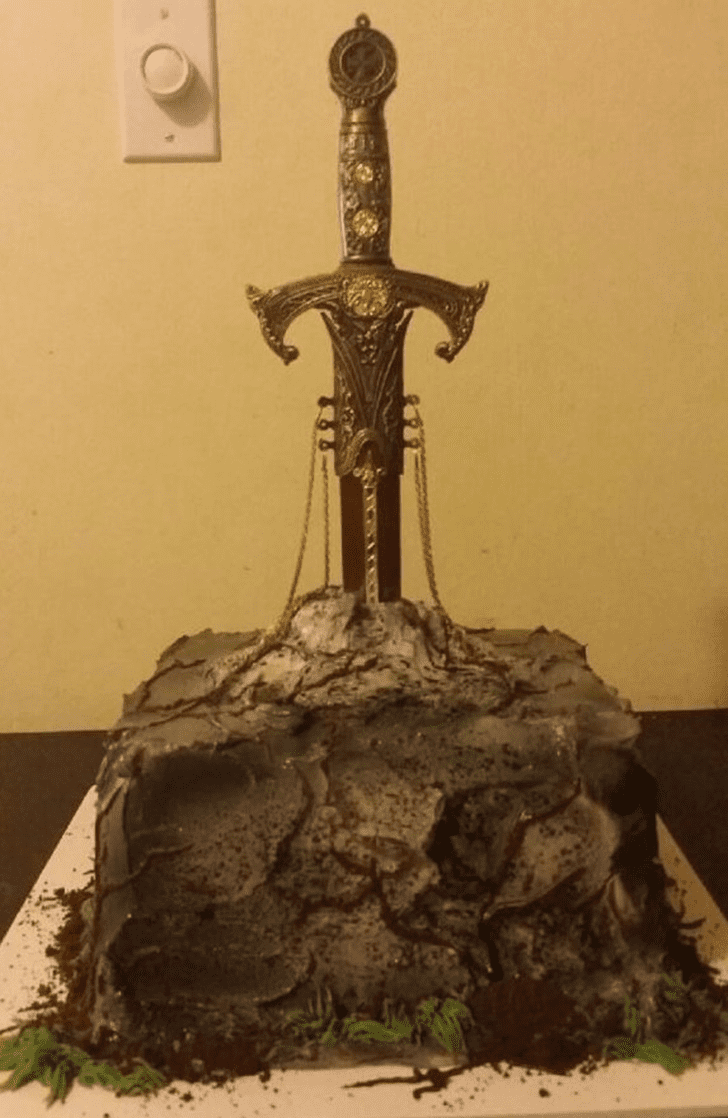 Beauteous The Sword in the Stone Cake