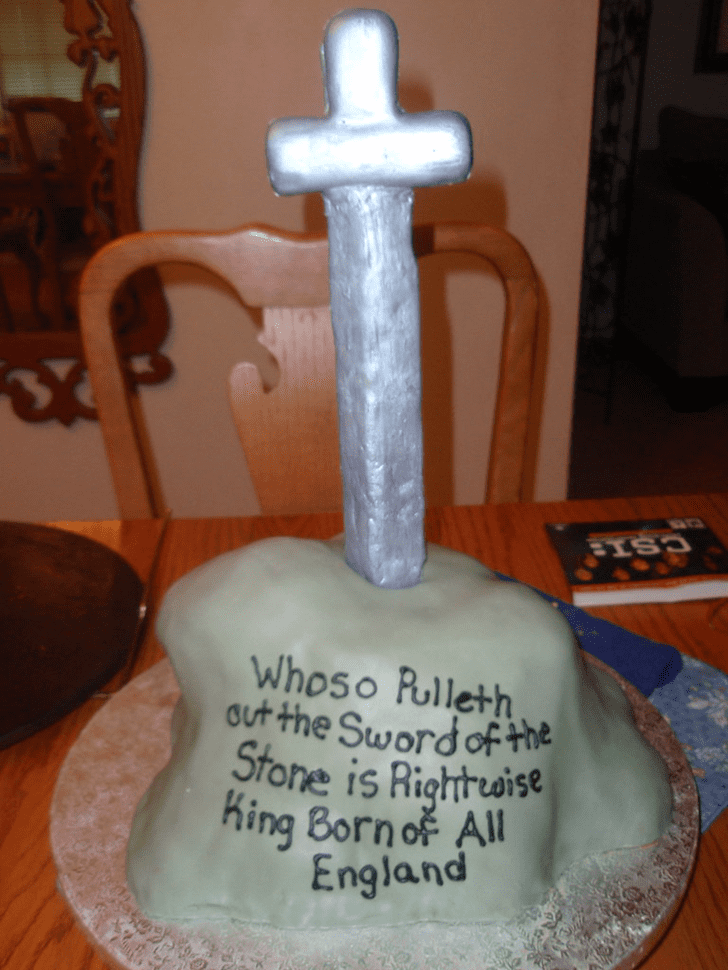Charming The Sword in the Stone Cake