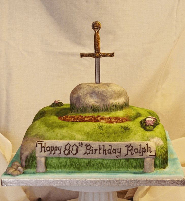 Dazzling The Sword in the Stone Cake