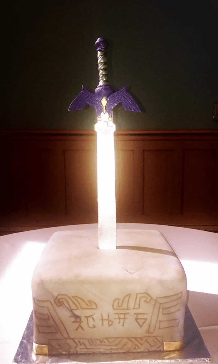 Enthralling The Sword in the Stone Cake