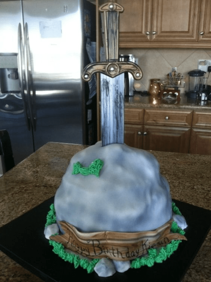 Fetching The Sword in the Stone Cake