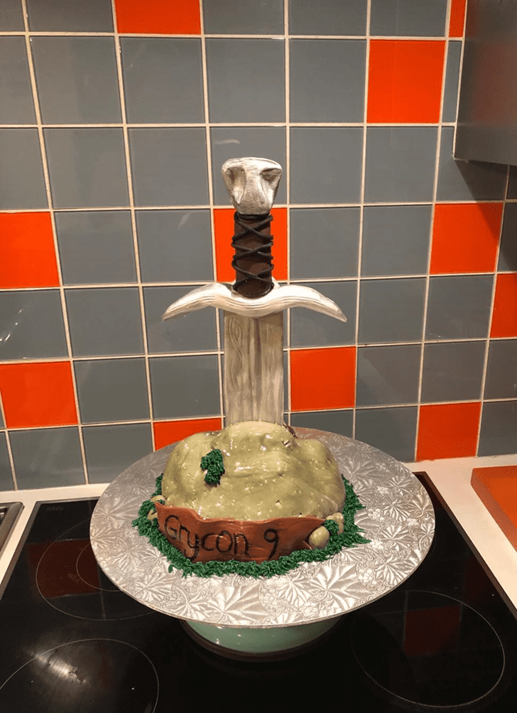 Pleasing The Sword in the Stone Cake