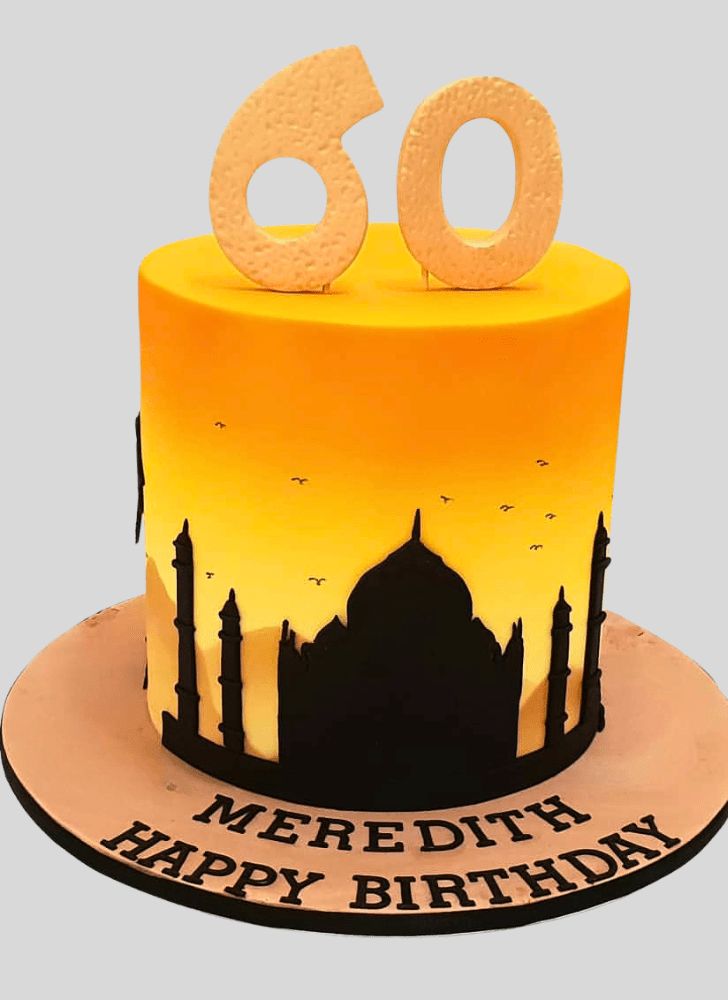 Pretty Taj Mahal Cake