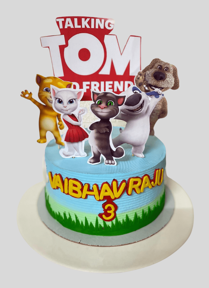 Talking Tom Birthday Cake Ideas Images (Pictures)