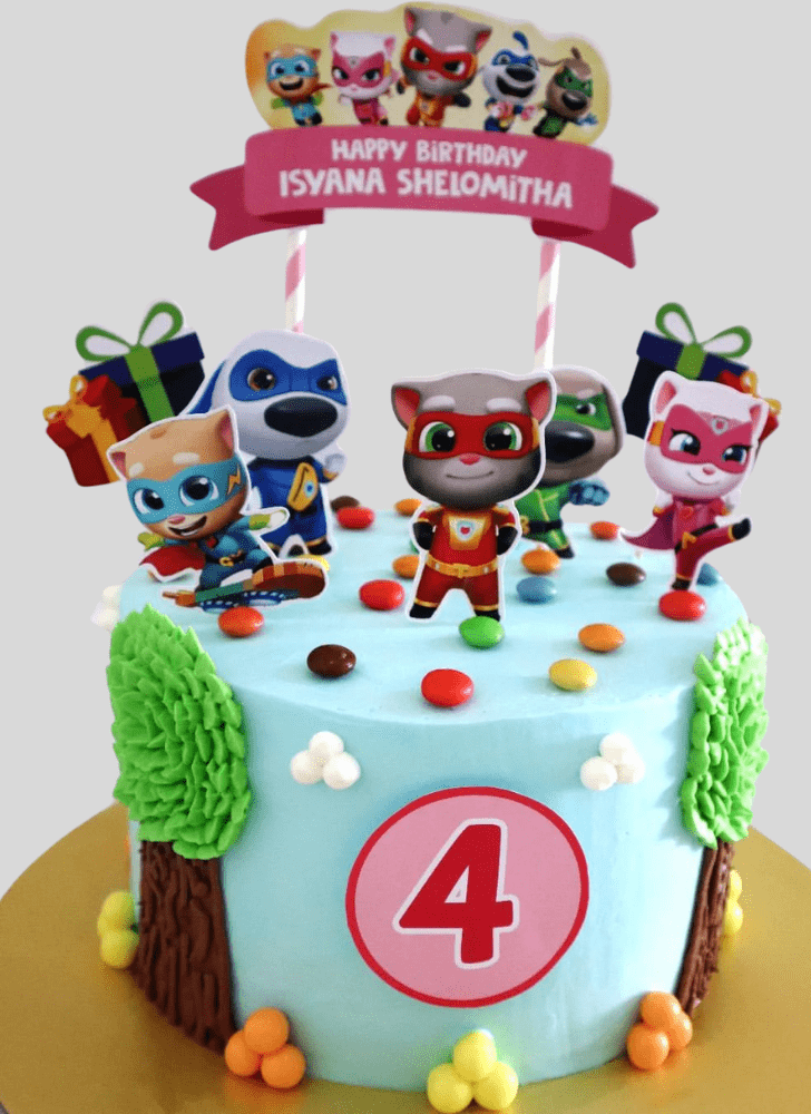 Talking Tom Birthday Cake Ideas Images (Pictures)