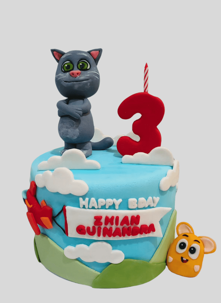 Talking Tom Birthday Cake Ideas Images (Pictures)