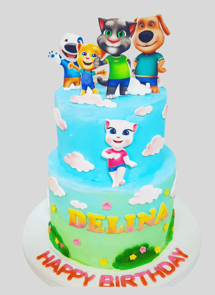 Fascinating Talking Tom Cake