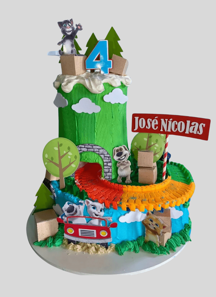 Fetching Talking Tom Cake