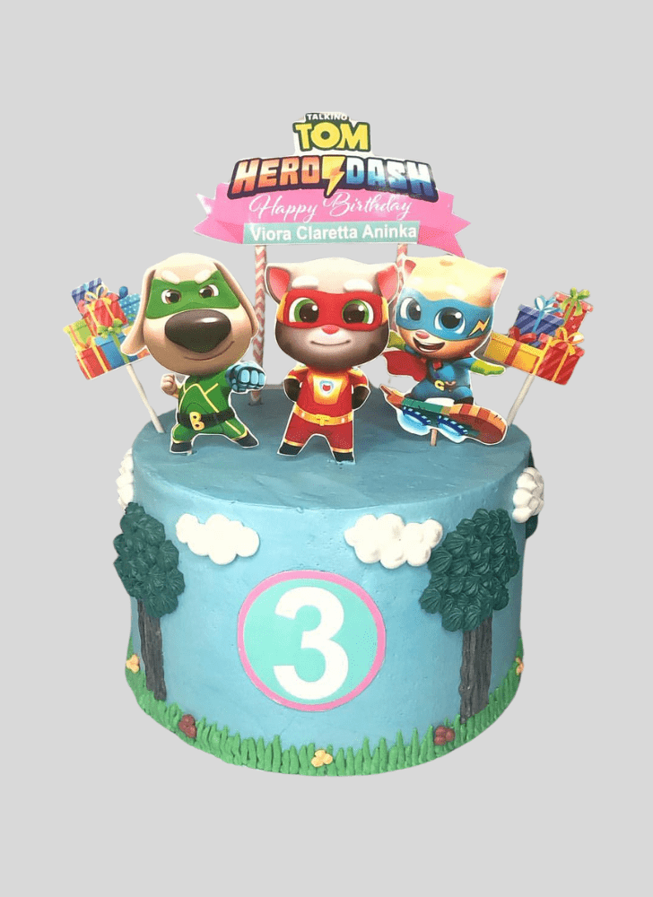 Resplendent Talking Tom Cake