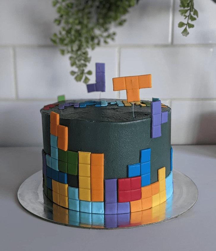 Angelic Tetris Cake